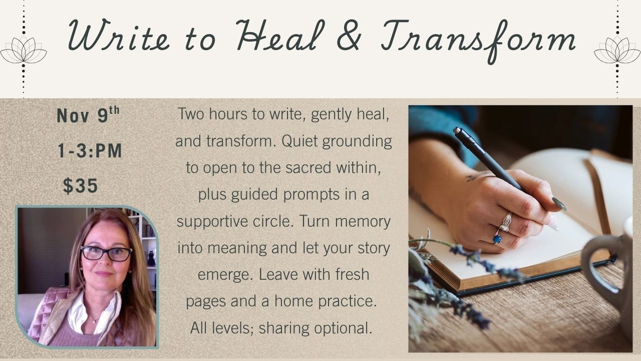 write to heal and transform