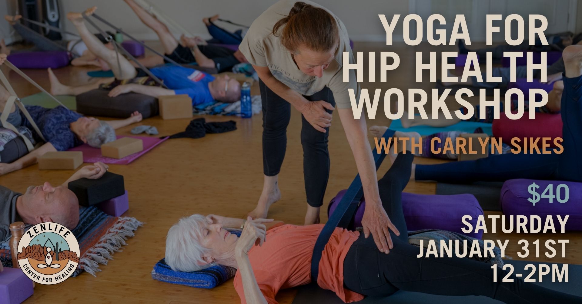 yogs for hip health workshop with carlyn