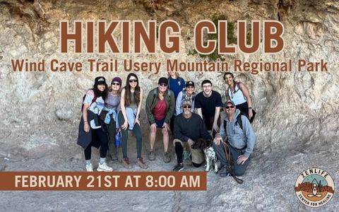 zenlife hiking club wind cave trail arizona